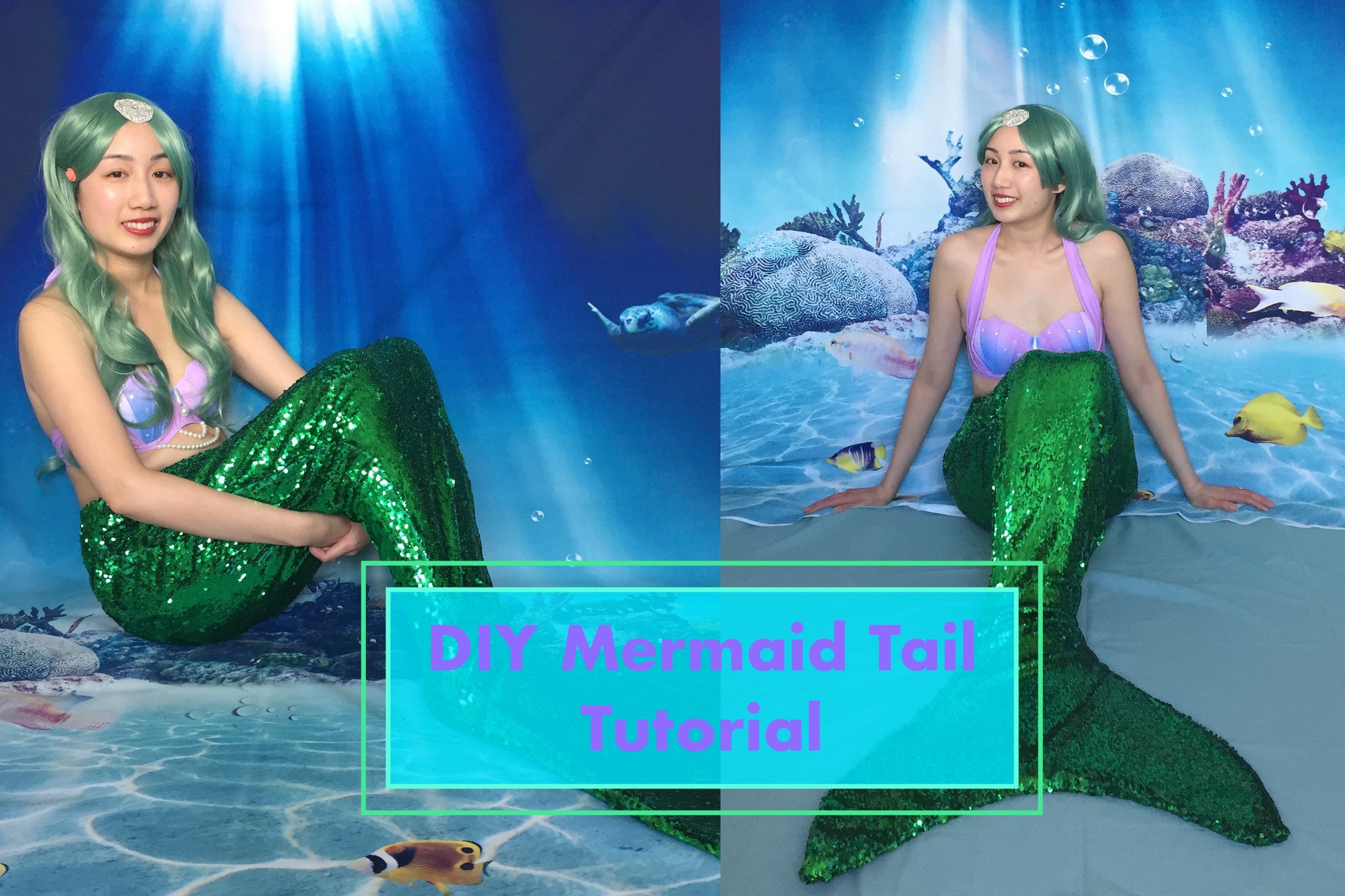 DIY Mermaid Shell Bra Top - Halloween  Mermaid costume diy, Mermaid diy,  Mermaid halloween costumes