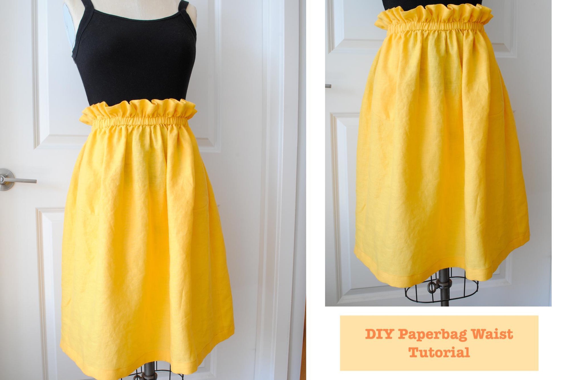 DIY Paperbag Waist Skirt Tutorial