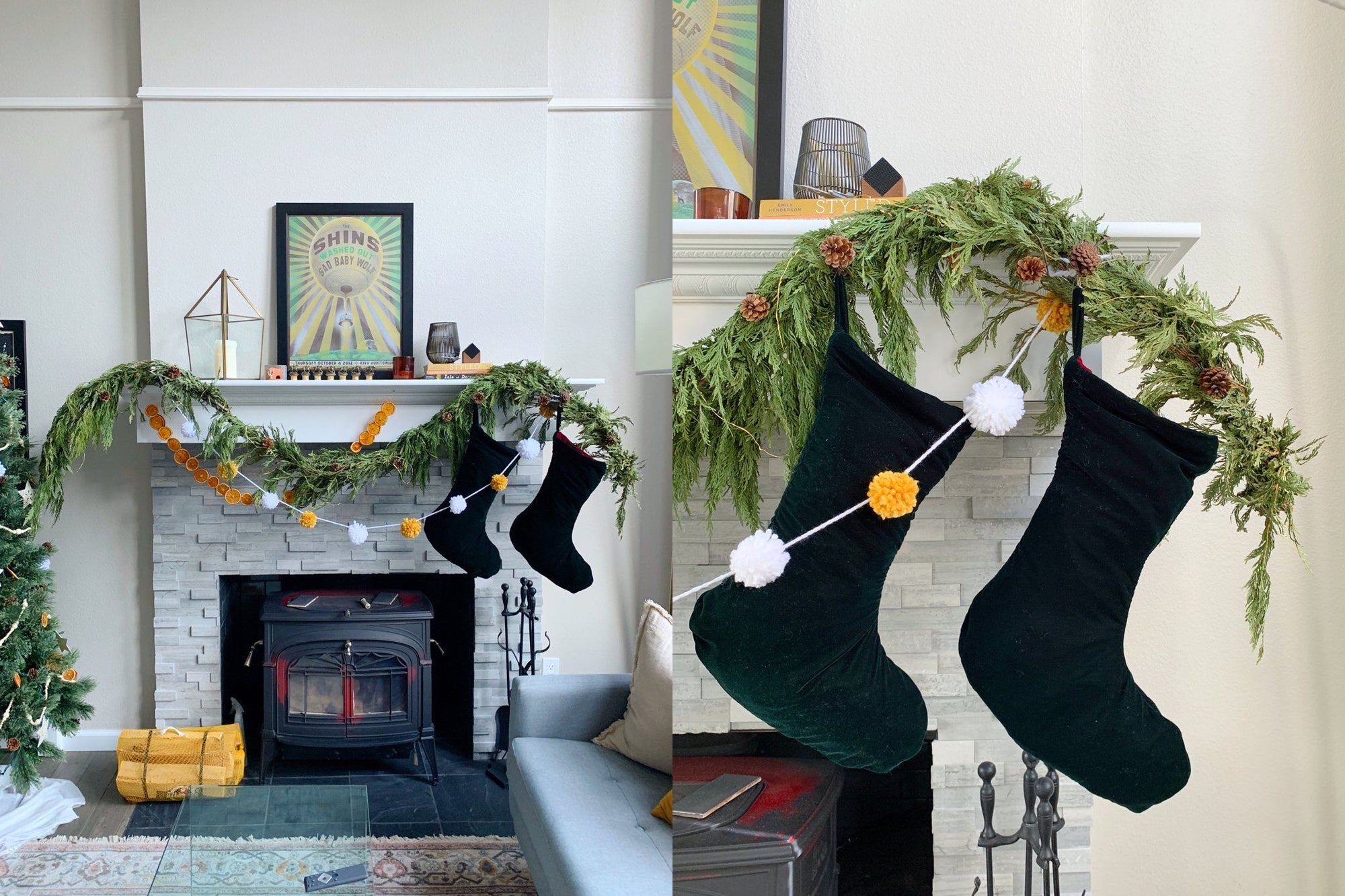 DIY Reversible Velvet Stocking Tutorial