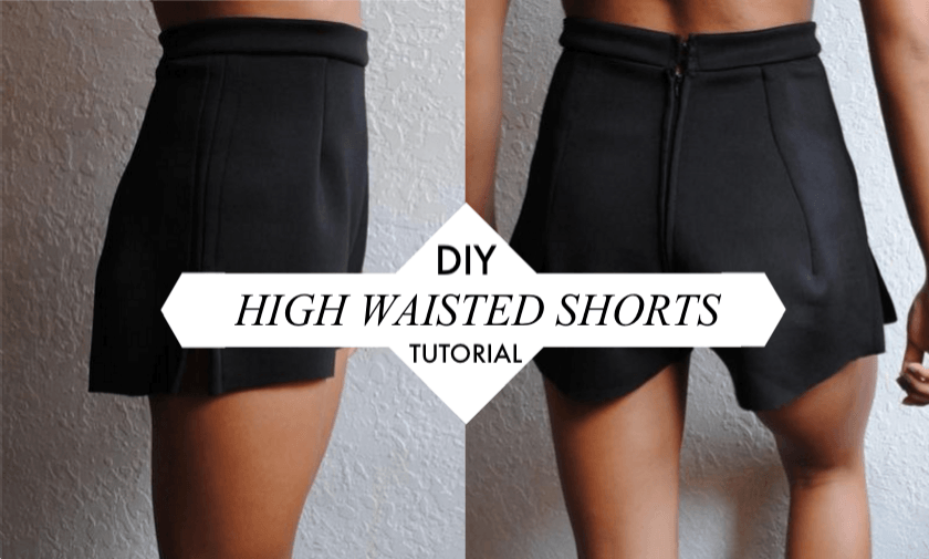 DIY High Waisted Shorts