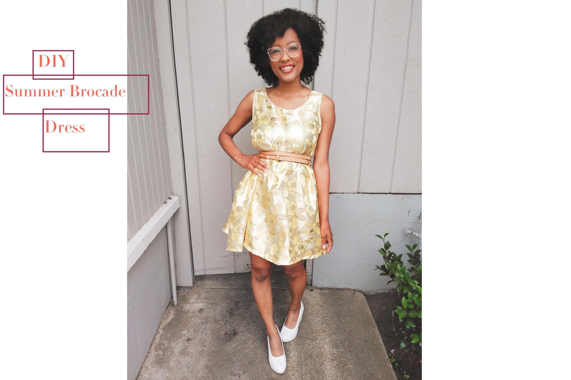 DIY Summer Brocade Dress