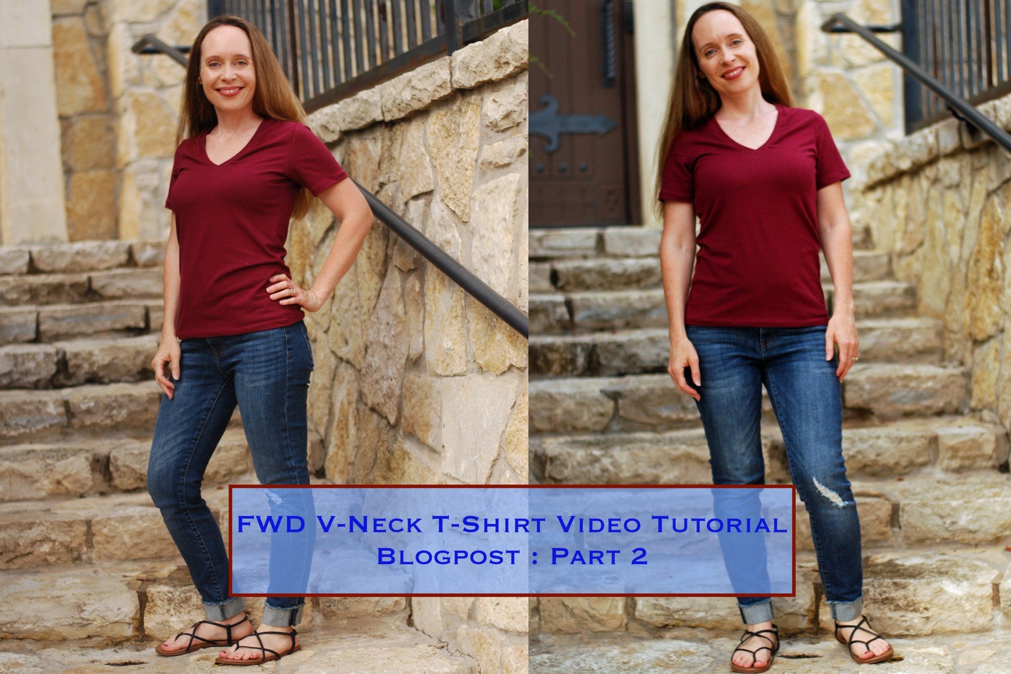 A DIY V-Neck T-Shirt Video Sewing Tutorial Blogpost : Part 2