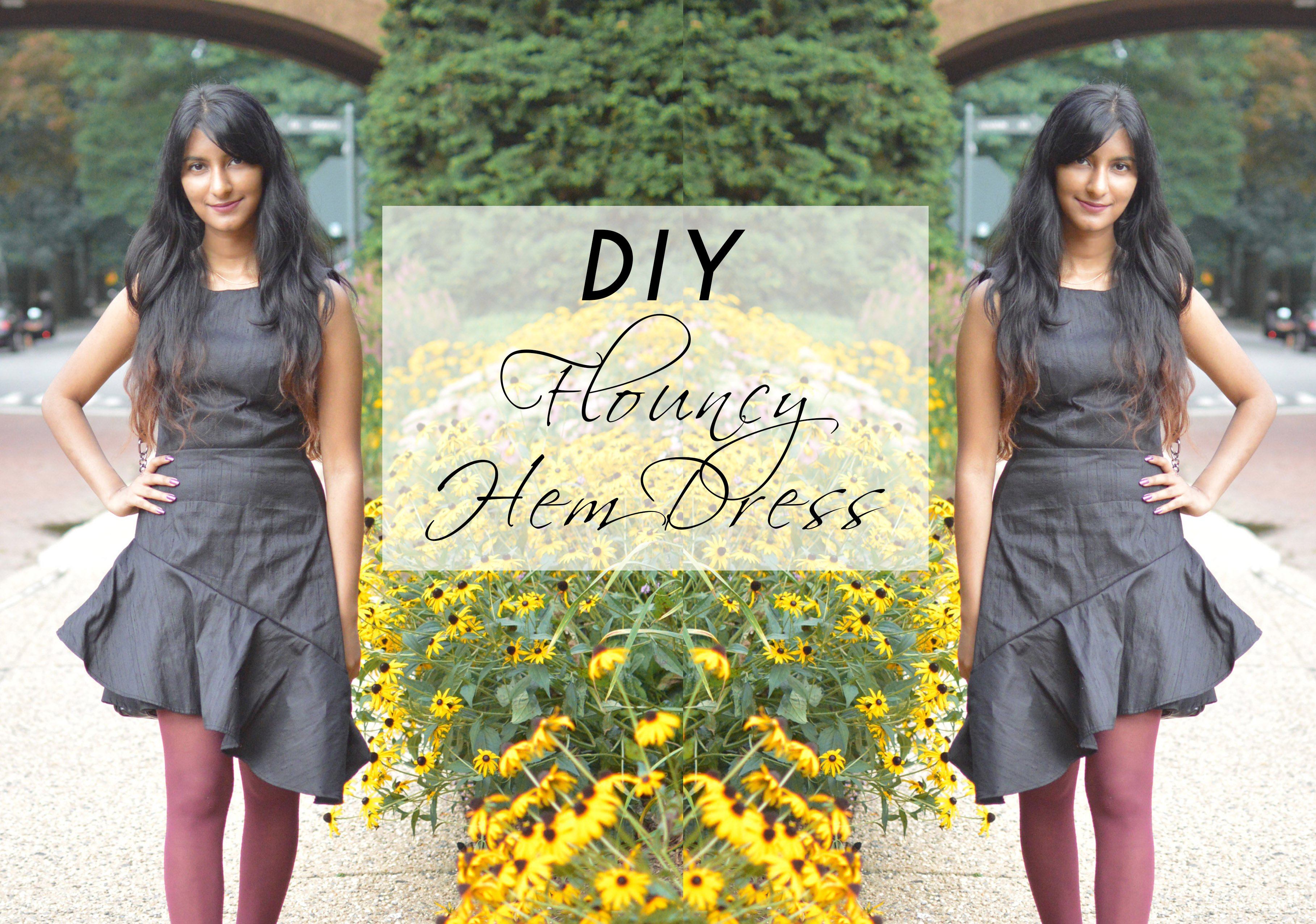 DIY Flouncy Asymmetric Hem Dress DIY Flouncy Asymmetric Hem Dress