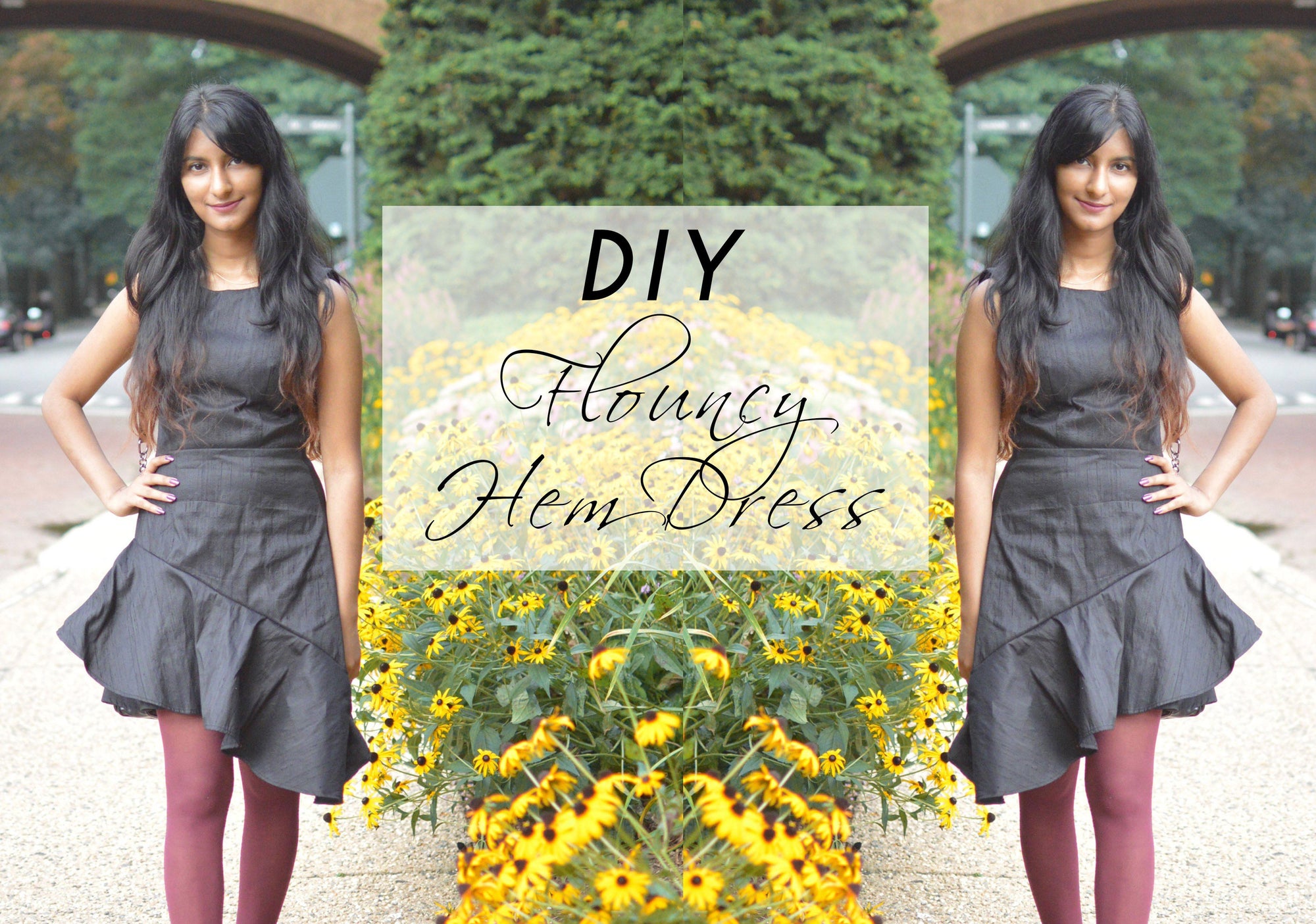 DIY Flouncy Asymmetric Hem Dress