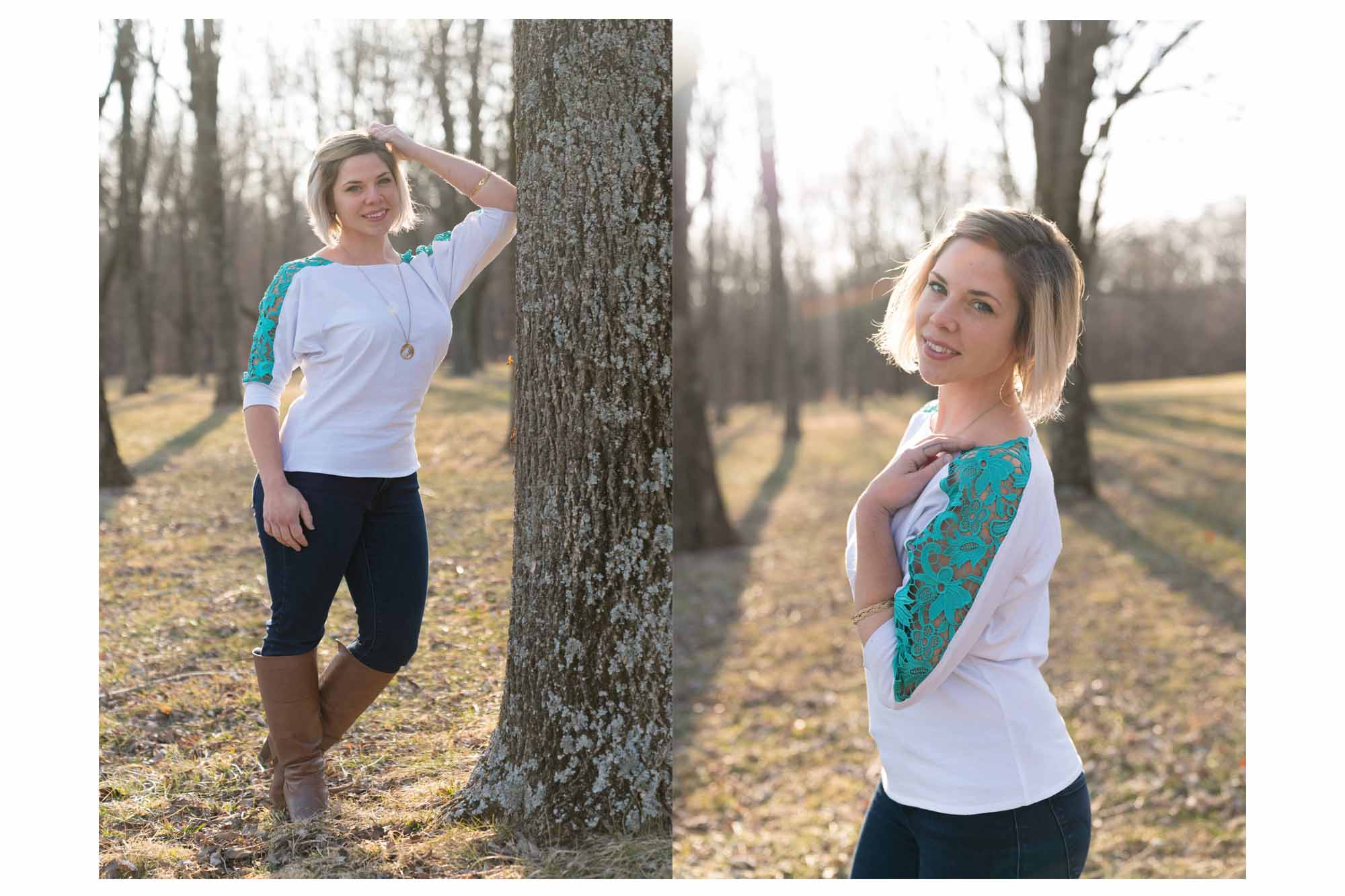 A DIY Lace Inset Dolman Top Sewing Tutorial