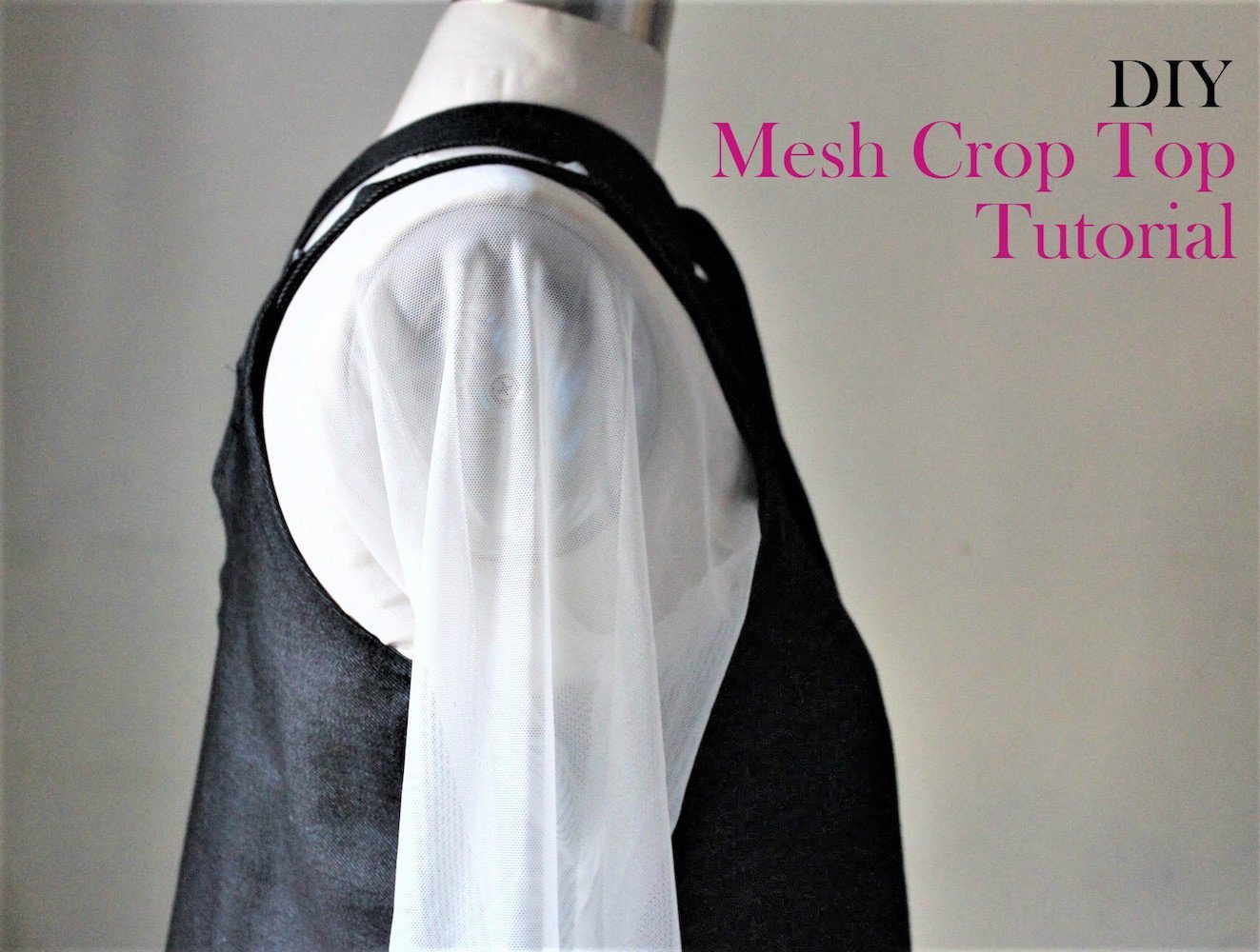 A DIY Mesh Crop Top Sewing Tutorial
