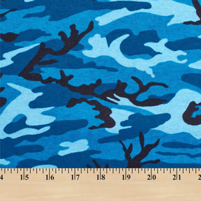 Camouflage Printed Cotton Flannel