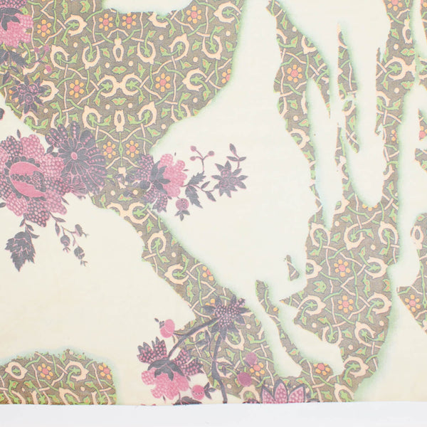 Abstract Printed Floral Vine On Chiffon Fabric SV581648 2