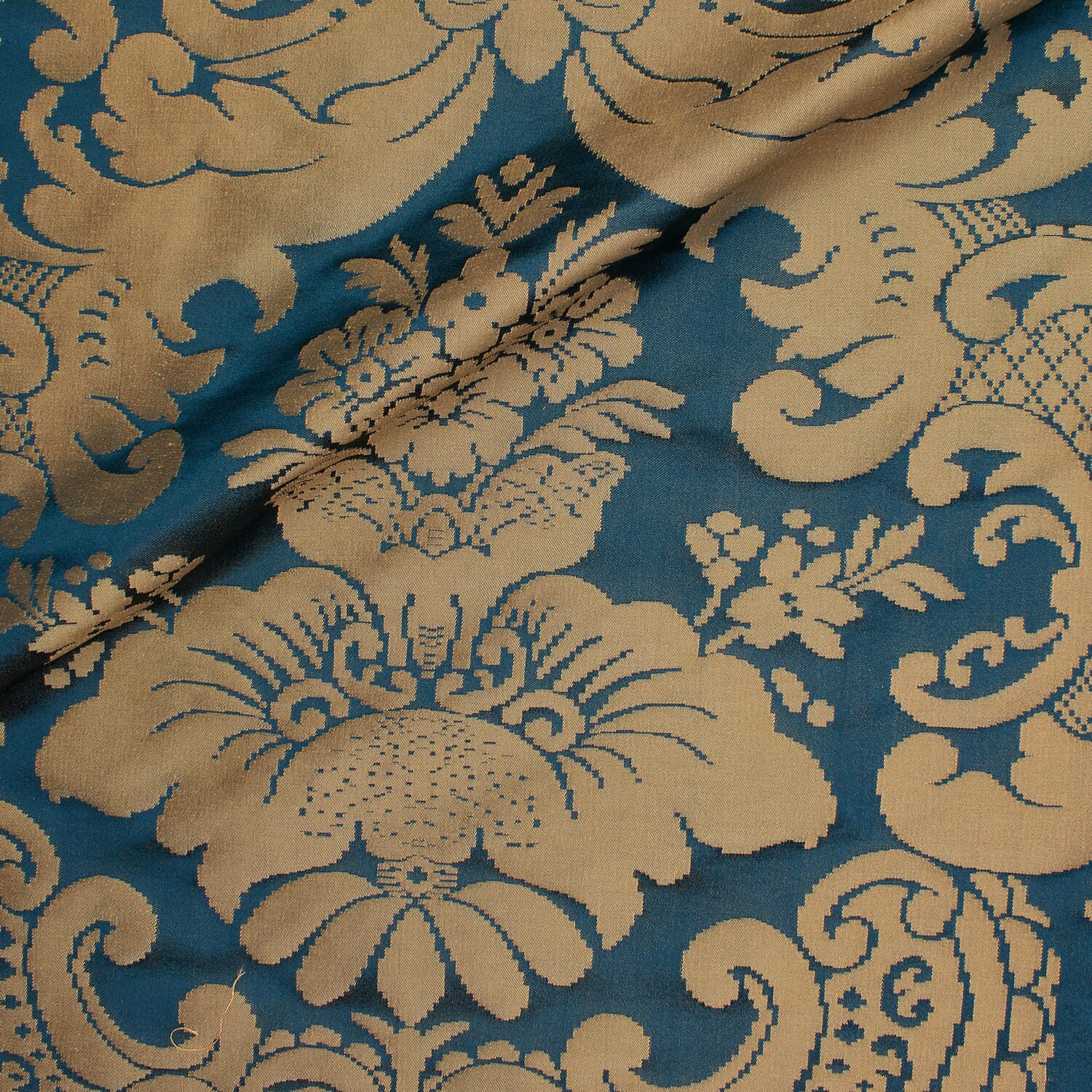 Damask Silk Satin Twill Jacquard Fabric (58 Inch)