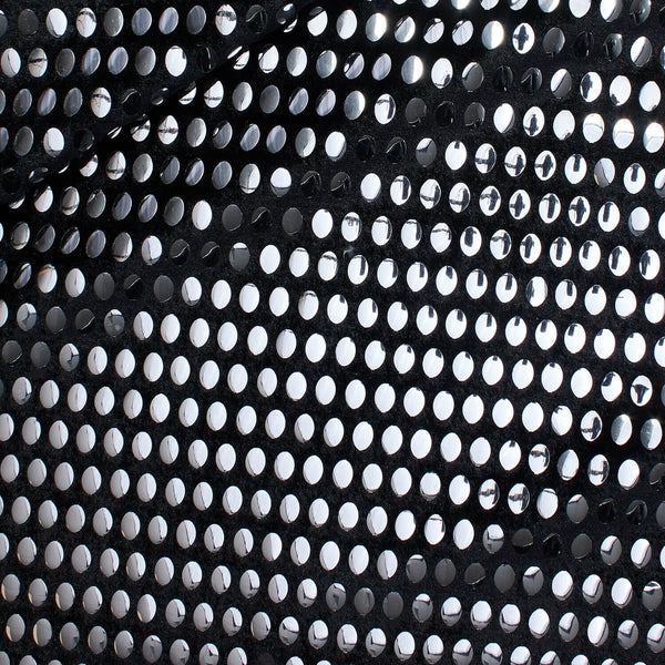 Mirror Oval Sequins On Velour Fabric SV576401 1