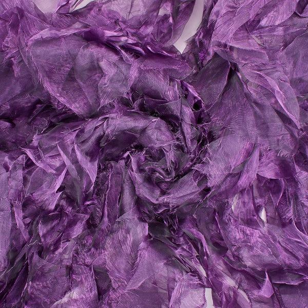 Purple Ruffle Organza Fabric SV570341 2