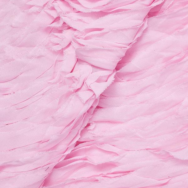 Burgundy Ruffle Wave Chiffon Fabric Group