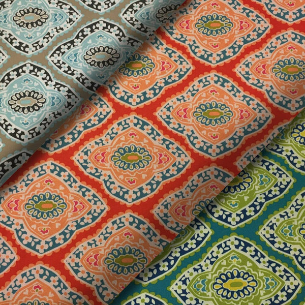 Ottertex Waterproof Canvas Medalion Print Fabric Group Image