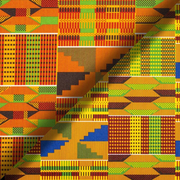 Ottertex Waterproof Canvas Kente Print Fabric Group Image