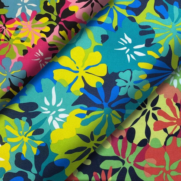 Ottertex Waterproof Canvas Tropical Print Fabric Group Image
