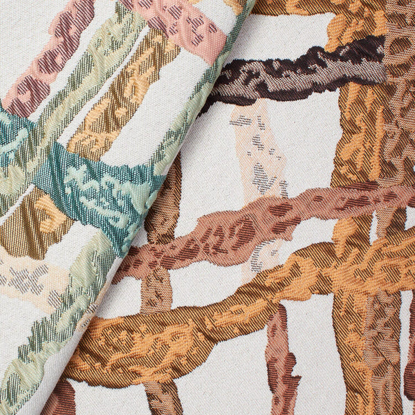 Abstract Vine Extra Wide Upholstery Jacquard Fabric Group