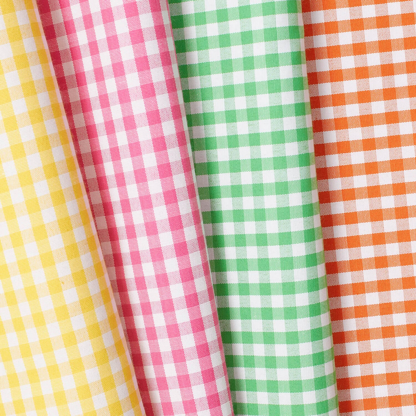 4 Mm Gingham Check Plaid Polyester Cotton Poplin Fabric Group