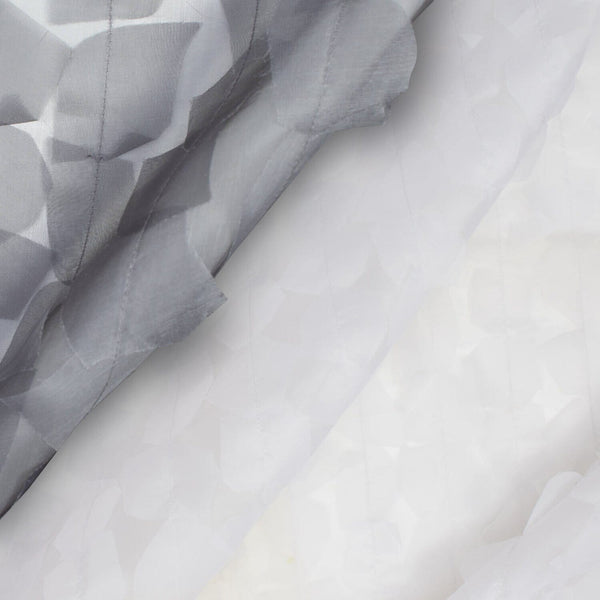 Geometric Silk Taffeta Jacquard Fabric SV581519 1