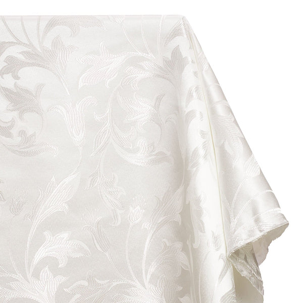Extra Wide Bloom Upholstery Jacquard Fabric SV571041 White / White Image A1
