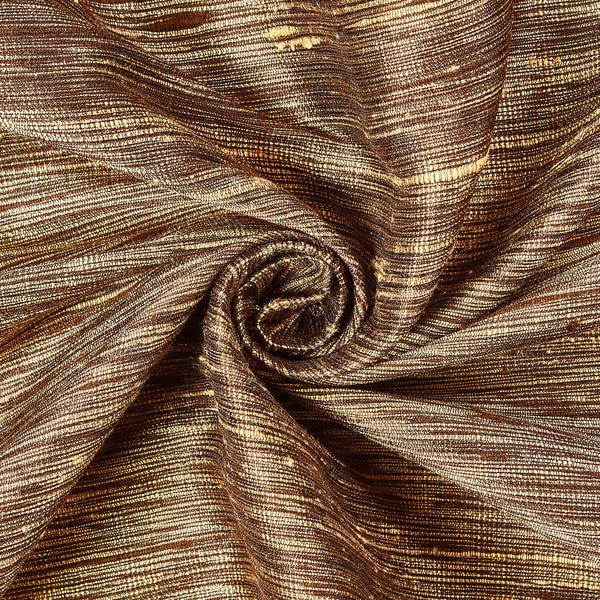 Iridescent Shot Silk Dupioni Fabric SV579033 Sand / Brown / Black Image A2
