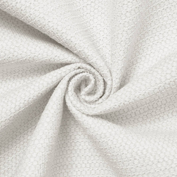Textured Chenille Jacquard Upholstery Fabric SV580713 White 1