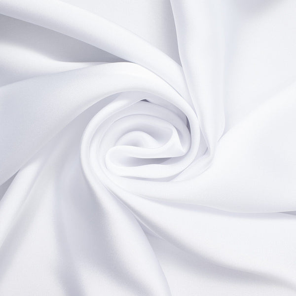 Polyester Double Face Satin Fabric SV581594 White 1