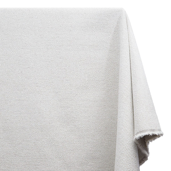 Nubby Jacquard Chenille Upholstery Fabric SV582027 White Image A1