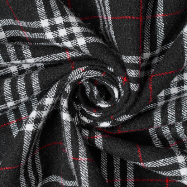 Tartan Plaid Yarn Dyed Brushed Cotton Flannel Design 17 Fabric SV582109 A2