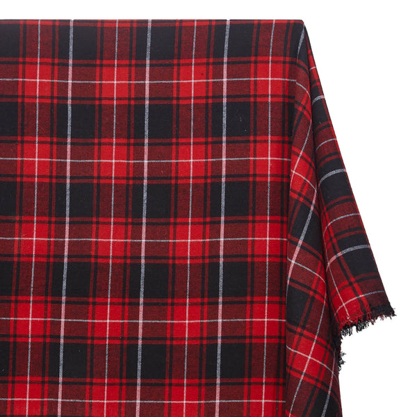 Tartan Plaid Yarn Dyed Brushed Cotton Flannel Design 20 Fabric SV582113 A1