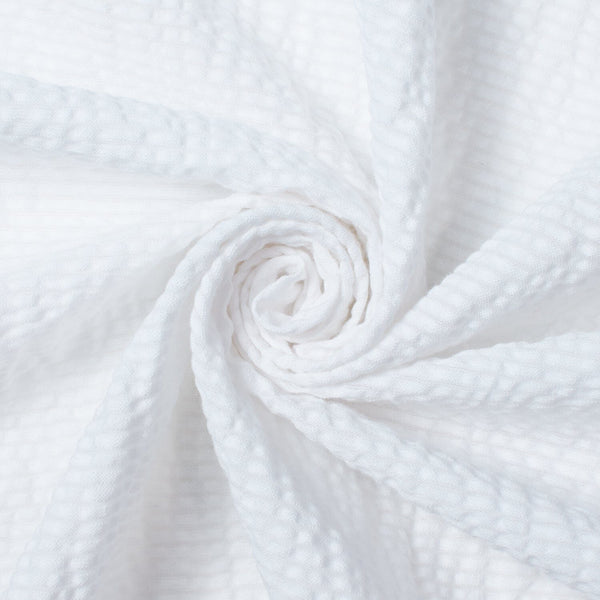 Striped Cotton Seersucker Fabric SV582659 White Image A1