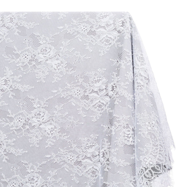 Bouquet Chantilly Lace Fabric SV582684 White Image A1