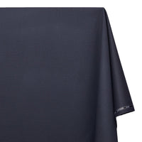 Pinstripe Stretch Polyester Viscose Wool-Look Twill Suiting Fabric SV583334 Navy Blue Image A1