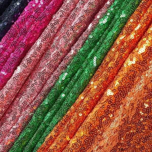 Zigzag Starlight Micro Sequins On Stretch Mesh Fabric Group