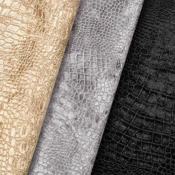 Crocodile Upholstery Velvet Fabric Group