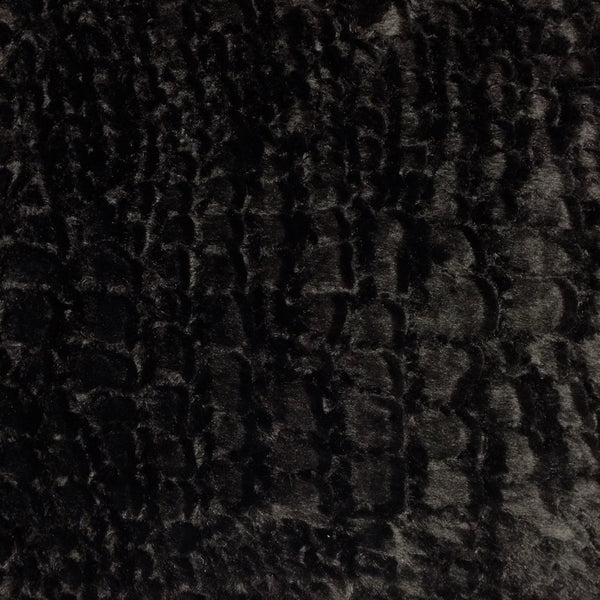 Reptile Black Faux Fur Fabric SV573449 1