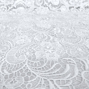 White Sunflower Guipure French Venice Lace