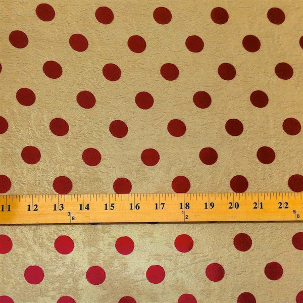 Burgundy Velvet Jacquard Fabric 20065 SV570442 2