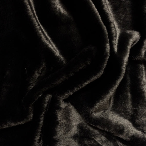 Rabbit Black Faux Fur Fabric SV573444 2