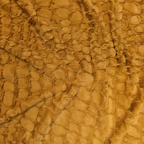 Reptile Gold Faux Fur Fabric SV573451 2