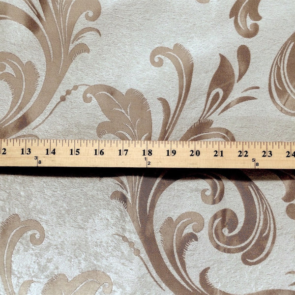 Champagne Velvet Jacquard Fabric 9011 SV570431 2