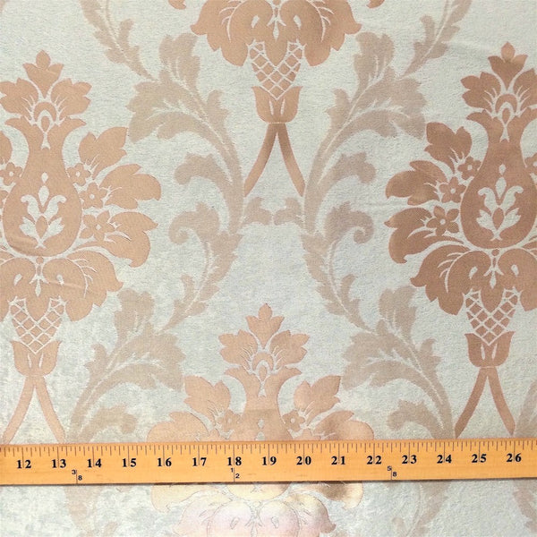 Champagne Velvet Jacquard Fabric 9021 SV570425 2