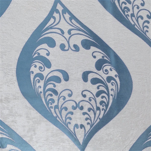 Blue Velvet Jacquard Fabric 9078 SV570414 2