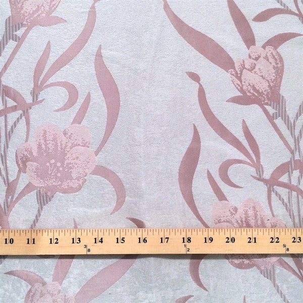 Pink Velvet Jacquard Fabric 9089 SV570421 2