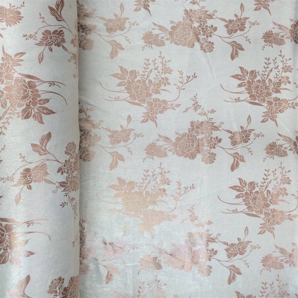 Champagne Velvet Jacquard Fabric 9101 SV570433 1