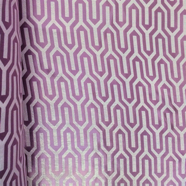 Lilac Velvet Jacquard Fabric 9164 SV570440 1