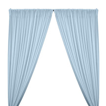 ITY Knit Stretch Jersey Rod Pocket Curtains - Light Blue