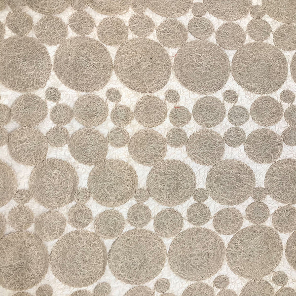 Circle Corded On Mesh Fabric Group