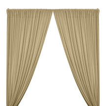 DTY Double-Sided Brushed Rod Pocket Curtains - Champagne