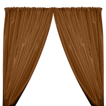 Charmeuse Satin Rod Pocket Curtains - Copper