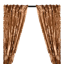 Paillette Circle Sequins Rod Pocket Curtains - Copper